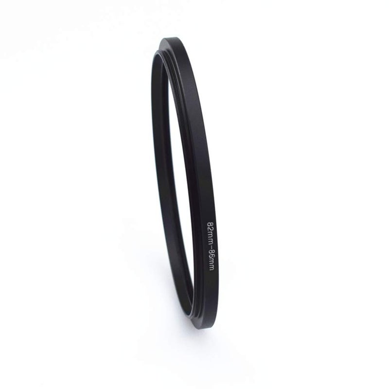 Amopofo 82mm-86mm Metal Ring/82mm to 86mm Step-Up Ring for Filters,Made of CNC Machined with Matte Black Electroplated Finish,Compatible with All 82mm Camera Lenses & 86mm Accessories - Image 2